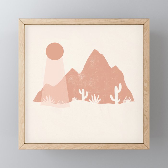 sonoran shapes Framed Mini Art Print