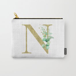 Letter N Monogram Carry-All Pouch
