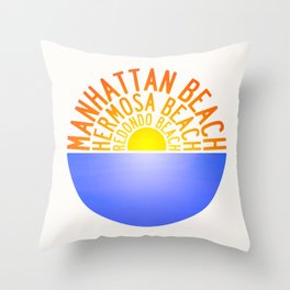 South Bay Los Angeles Throw Pillow