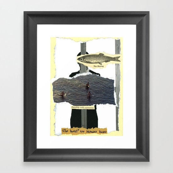 Smoothly With Expression Framed Art Print