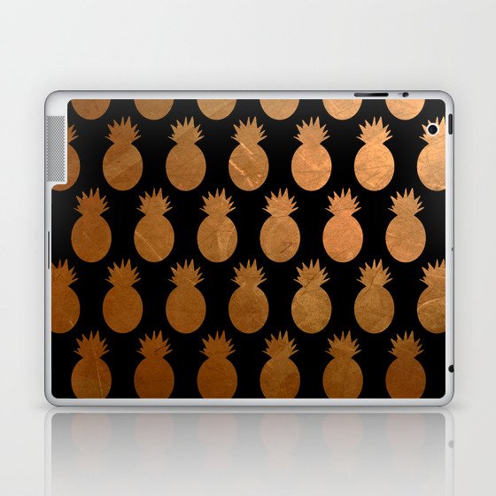Metallic Pineapples Laptop & iPad Skin