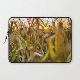 Argentina Photography - Big Corn Field Under The Sunset Laptop Sleeve