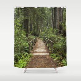 Walk Through Prairie Creek Redwoods State Park Shower Curtain