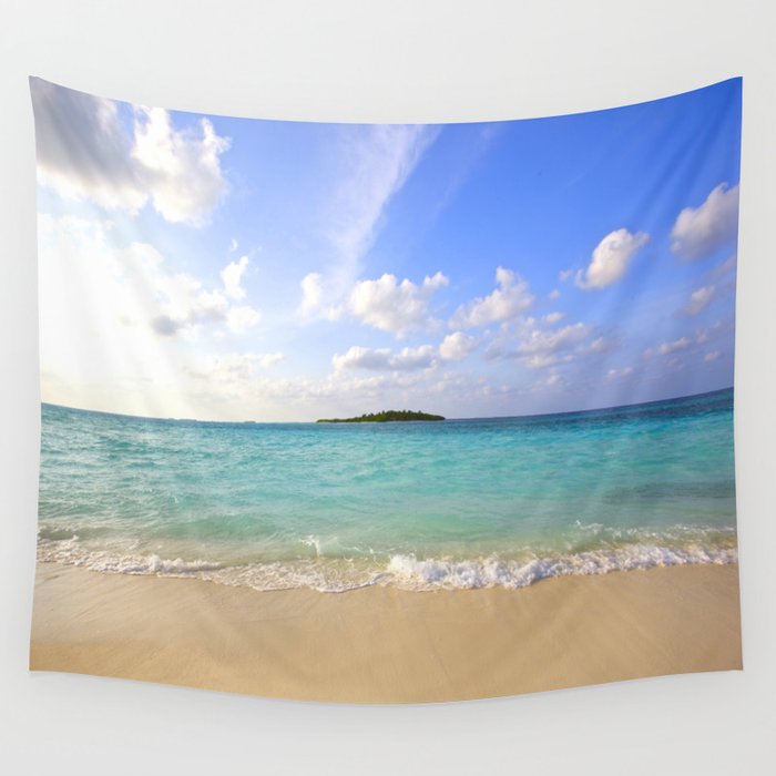 Maldives Beach Wall Tapestry By Vintageby2sweet