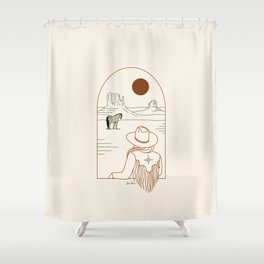 Lost Pony - Rustic Shower Curtain