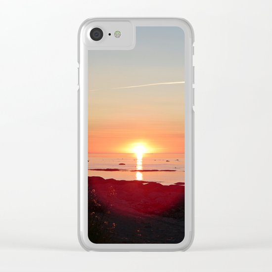 Kayak and the Sunset Clear iPhone Case