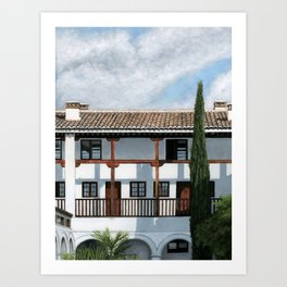 Carmen Courtyard, Granada, Spain Art Print