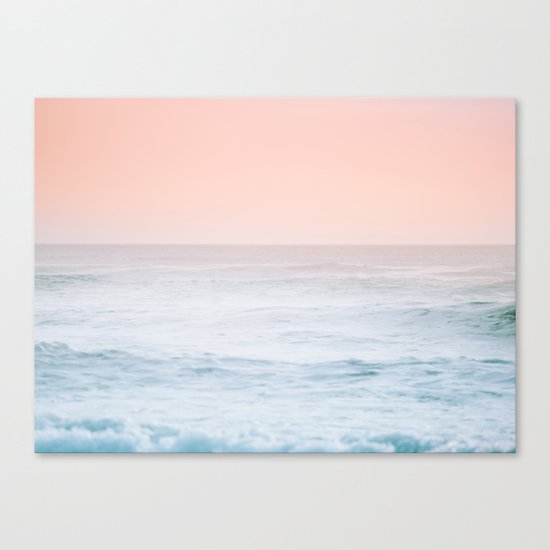 Pastel ocean mist #society6 Canvas Print