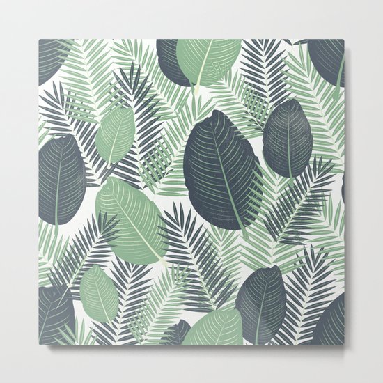 Tropical Leaves Metal Print