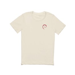 Debian Official Spiral Swirl Logo T-Shirt T Shirt
