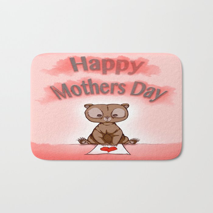 "Happy Mothers day"  Bath Mat