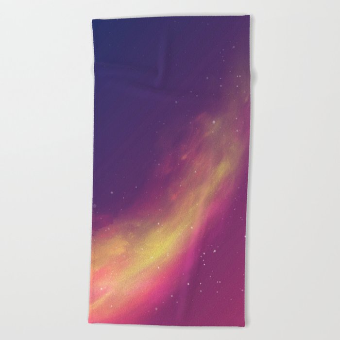 Abstract Nebula Beach Towel