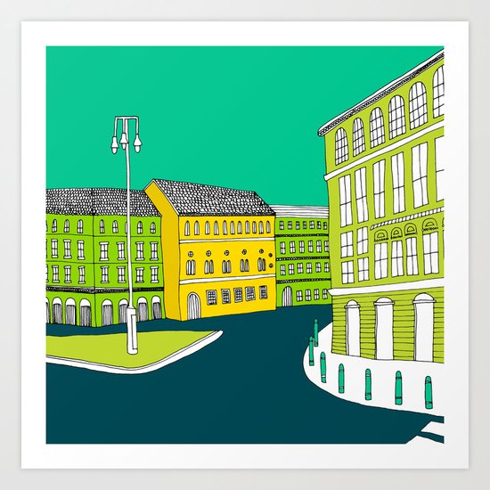 CITY CENTRE // TOWN Art Print