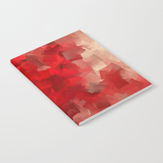 red modern pattern Notebook