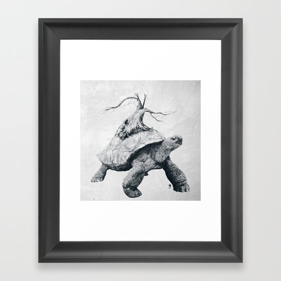 Tortoise Tree Framed Art Print