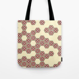 Brown Hexagonal Pattern Tote Bag