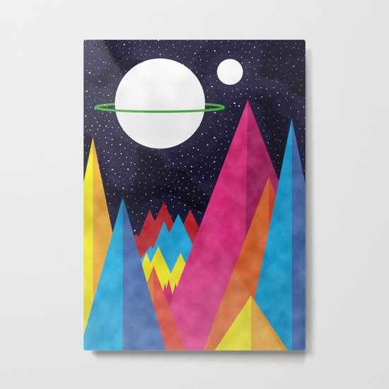 Space Night Metal Print