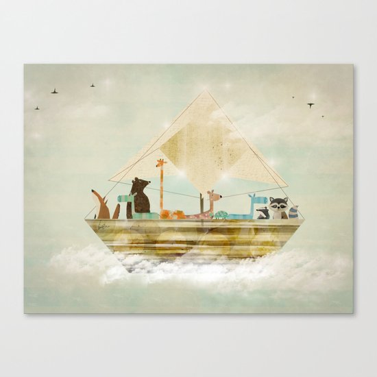 sky sailers Canvas Print