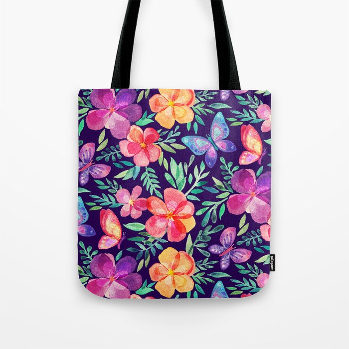 dark purple tote bag