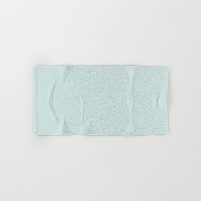 Pale Pastel Blue Solid Color Hue Shade - Patternless Hand & Bath Towel