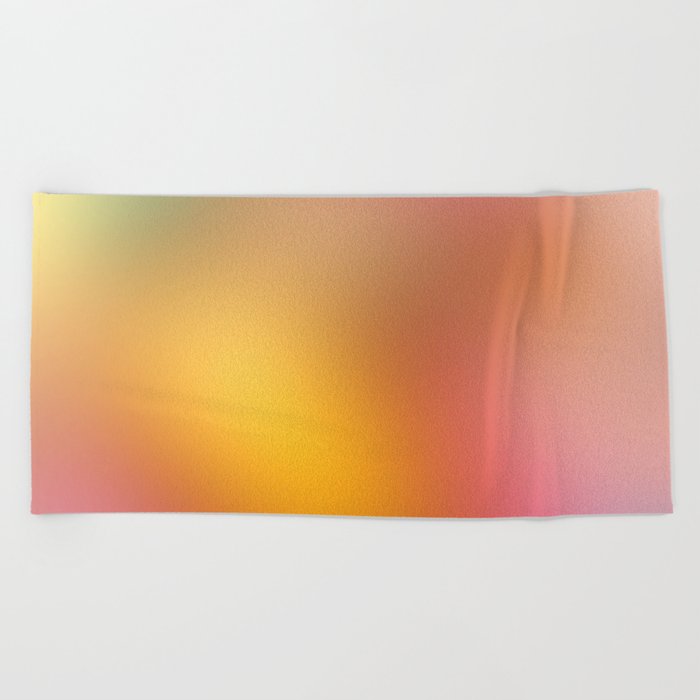 Colourful Candle Light Gradient Beach Towel