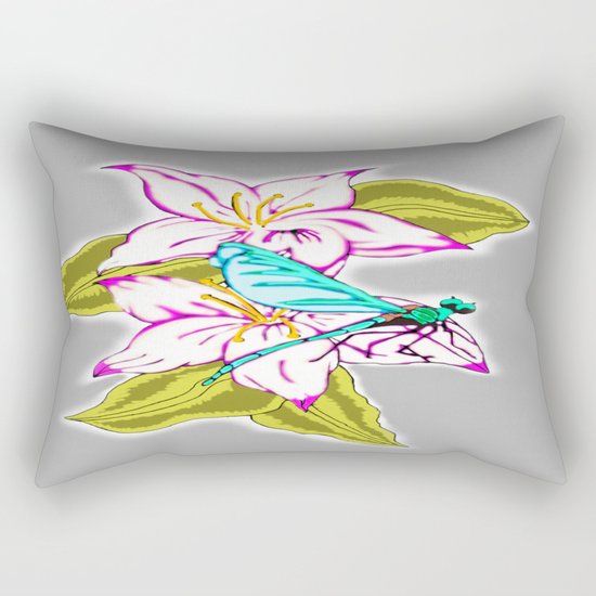 Dragonfly Escape Rectangular Pillow