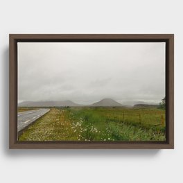 Beauty on the Side of the Road in Ireland Framed Canvas