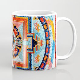 Tibetan Buddhist Blue Sky Mandala Coffee Mug | Graphicdesign, Buddhistmandala, Tibetan, Shambala, Buddha, Hinduart, Buddhism, Tibetanart, Themandalastop, Himalayanart 