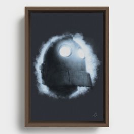 The Iron Giant Rises Framed Canvas