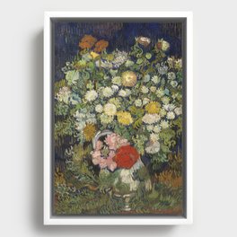 Bouquet of Flowers in a Vase - Still Life, Van Gogh Framed Canvas