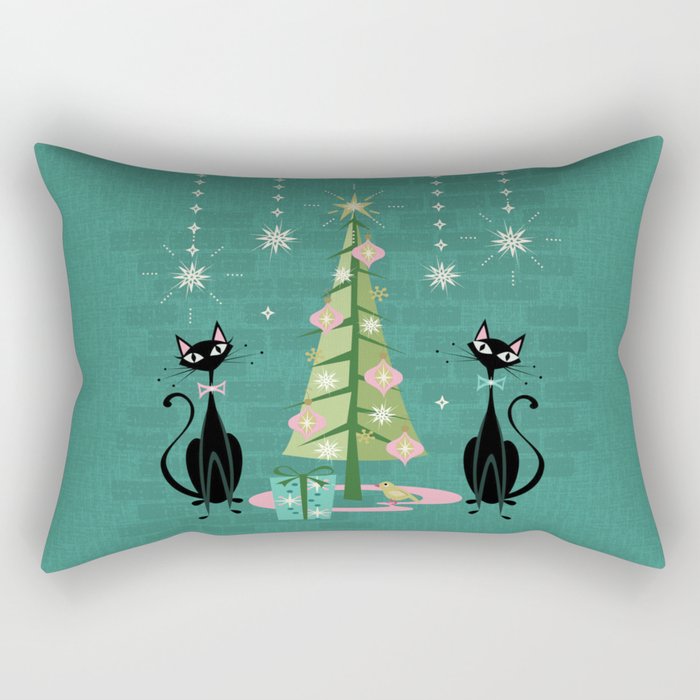 Christmas on sale cat pillows