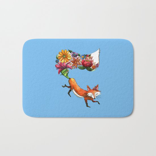 Hunt Flowers Not Foxes Bath Mat