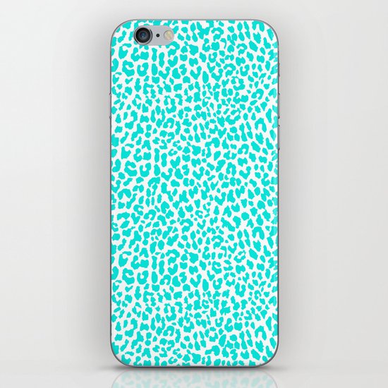 Turquoise Leopard iPhone & iPod Skin