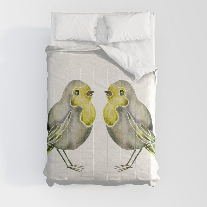 Little Yellow Birds Comforter