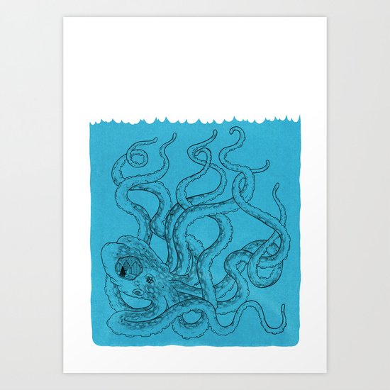 Octopus Art Print
