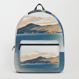 Soaring over Lake George and the Adirondack Mountains of New York Backpack