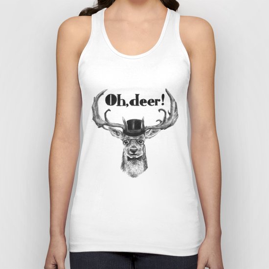 Oh, deer me! Unisex Tank Top