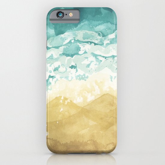 Minimalist Shore - Beach Painting iPhone & iPod Case