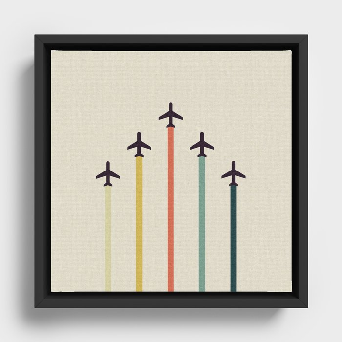 Airplanes Framed Canvas