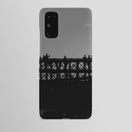 The Statue of Liberty at sunset in New York City black and white Android Case