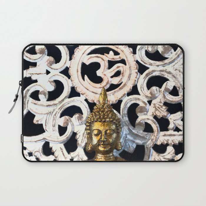 Gold Buddha Om Laptop Sleeve