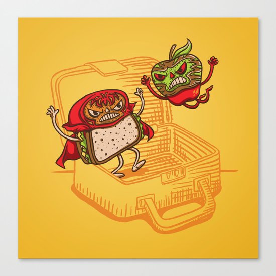 Lunchadores Canvas Print