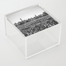 Autumn Fall in Central Park in New York City black and white Acrylic Box