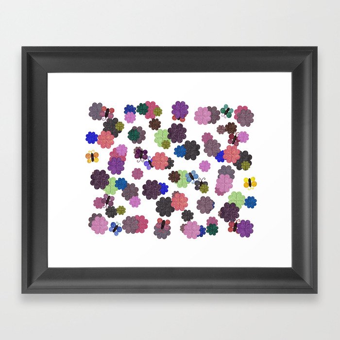 Flowers Galore Framed Art Print