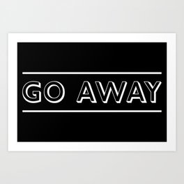 Go Away | Door Mat | Art Print