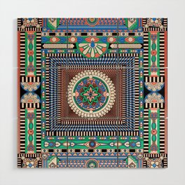 Intricate Geometric Mandala Art Wood Wall Art