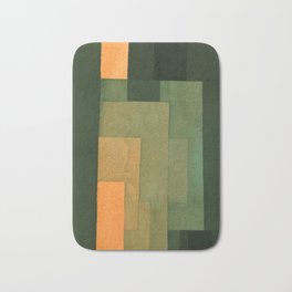 Paul Klee "Tower in Orange and Green 1922" Bath Mat