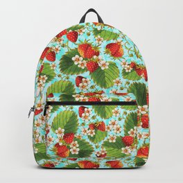 Botanical Strawberries Backpack