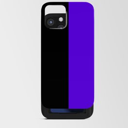 Black Bright Violet Color Block iPhone Card Case