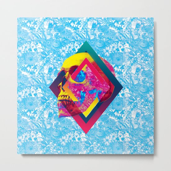Lifeful Skull Metal Print